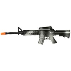 EDDY TOYS Plastična automatska puška crna za igru, 46 cm