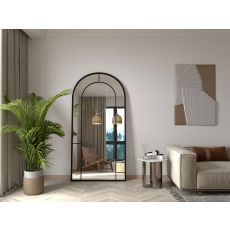 HANAH HOME Dekorativno ogledalo Rounda, crna