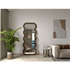 HANAH HOME Dekorativno ogledalo Wave, braon
