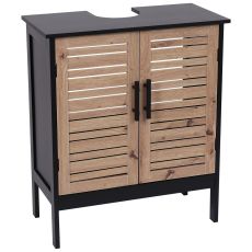 TENDANCE Podni element za umivaonik 60x30x70cm Bergen, crna/braon