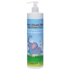 AZETABIO Organski šampon za kosu i telo sa aloe verom 500 ml, 0+M