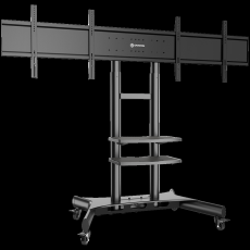 ONKRON Dual Screen VESA Panel Accessory for TS1881 Mobile TV Stand up to 90.9 kg, Black