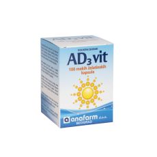 ANAFARM Vitamin AD3, 100 mekih želatinskih kapsula