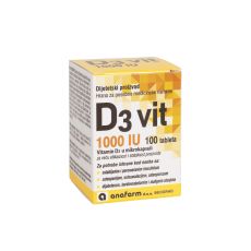 ANAFARM Vitamin D3 1000 IU, 100 tableta