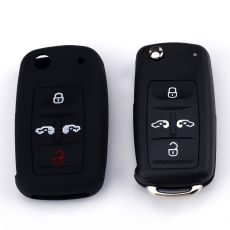 888 CAR ACCESSORIES Silikonska navlaka za ključeve crna Volkswagen