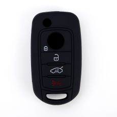 888 CAR ACCESSORIES Silikonska navlaka za ključeve crna Fiat
