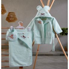 DEKOR DOM Bade mantil set CB BABY BATHROOM SET - ASLAN