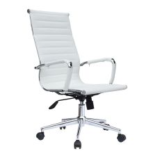 MB Stolice - Radna fotelja B 625 bela eko koža