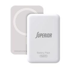 SUPERIOR Power bank MagSafe 15W 10000 mAh, bela
