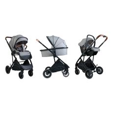 BBO KOLICA ZA BEBE 3u1 NEO (BD801) - LIGHT GREY