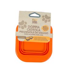 Farcompany Silikonska posuda za pse S, Dupla, 2x350ml