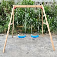 Dečija drvena ljuljaška KINDER HOME za baštu, dupla