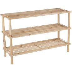 Stalak za obuću sa 3 nivoa 74 × 26 × 50 cm