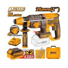 Akumulatorska čekić bušilica CRHLI202682E 2,5J 2x4,0Ah SUPER INGCO