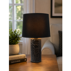 Stona lampa Keramika Crna