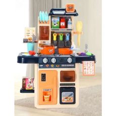 ECO TOYS Kuhinja za decu sa 42 elementa, plava