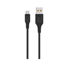 DENMEN Kabl D01V Micro USB data 2,4A 1m, crna
