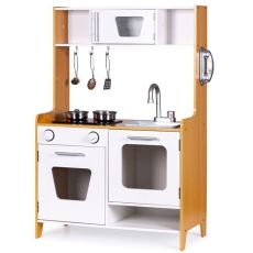 ECO TOYS Drvena kuhinja multimedia burners for children