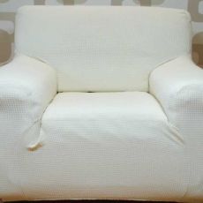 Navlaka za fotelju rastegljiva krem