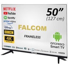 FALCOM Smart LED TV @ Android 50", 4K, DVB-S2/T2/C, HDMI, WiFi - TV-50LTF022SM - 18204-1