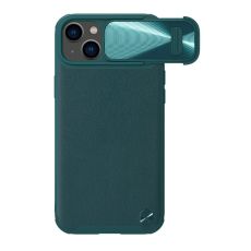 NILLKIN Maska Cam Shield Leather S za iPhone 14 Plus, zelena