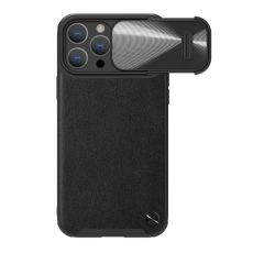 NILLKIN Maska Cam Shield Leather S za iPhone 14 Pro Max, crna