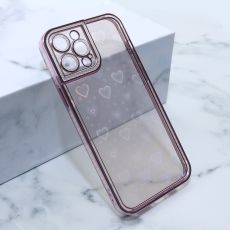 Futrola Heart za iPhone 12 Pro Max, roze