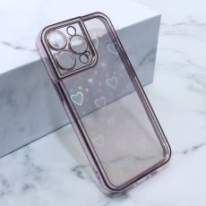 Futrola Heart za iPhone 13 Pro, roze