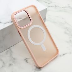 Futrola Silky Magsafe za iPhone 14 Pro Max, roze