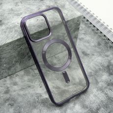 Futrola Clear Elegant Magsafe za iPhone 15 Pro Max, ljubičasta
