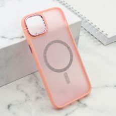 Futrola Shining Magsafe za iPhone 15 Plus, roze