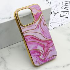 Futrola Marble za iPhone 15 Pro, roze