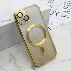 Futrola Glitter Magsafe za iPhone 15 , zlatna
