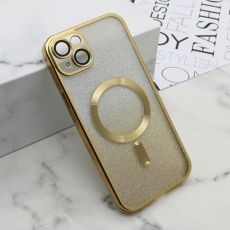 Futrola Glitter Magsafe za iPhone 15 Plus , zlatna