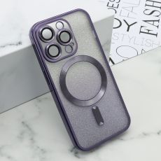 Futrola Glitter Magsafe za iPhone 15 Pro, ljubičasta