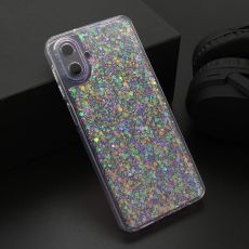 Maska za Samsung Galaxy A07 ljubičasta CRYSTAL GLOW