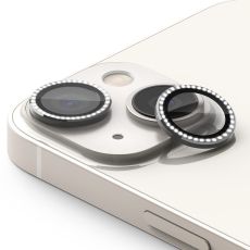 Zaštita za kameru Diamond za iPhone 15/iPhone 15 Plus, srebrna