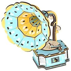 3d drvena puzzle - GRAMOFON