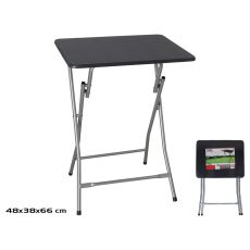 Sklopivi sto crni, 40 x 38 x 66 cm