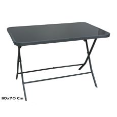 Sklopivi stakleni sto Erik, 110 x 70 x 72 cm