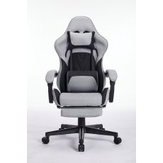 ePlayGame Gejmerska stolica HC-4095 FABRIC BG siva crna štof