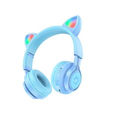 hoco. Bluetooth slušalice W39 Mačije uši, plava