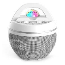 IDANCE Bežični Bluetooth zvučnik Karaoke Party Ball BB10K2, bela