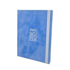 Poklon Notes B6, Dream Big pliš plava