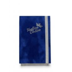 Poklon Notes B6 pliš, Kraljica godine royal blue