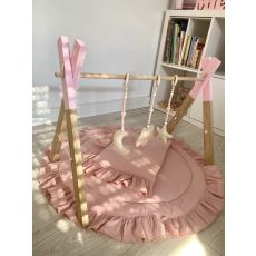 Zoreti kids 2024 Gimnastika za bebe sa prostirkom i jastukom roze