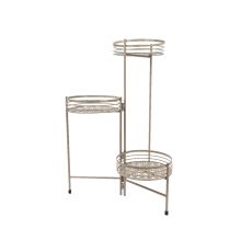 Dekorativni metalni stalak za saksije  , bež, 60cm