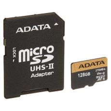 A-DATA Memorijska kartica UHS-II U3 MicroSDXC 128GB V90 class 10 + adapter AUSDX128GUII3CL10-CA1