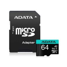 A DATA UHS-I U3 MicroSDXC 64GB V30S class 10 + adapter AUSDX64GUI3V30SA2-RA1