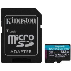KINGSTON U3 V30 microSDXC 512GB Canvas Go Plus 170R A2 + adapter SDCG3/512GB